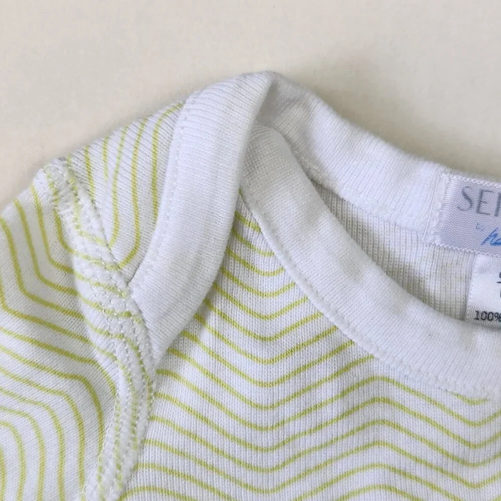 Serena & Lily by Hanna Andersson Organic Cotton Long Sleeve Bodysuit sz 0-6m